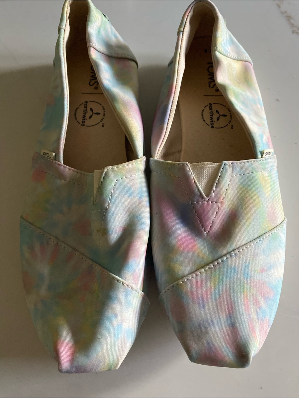 TOMS  Slip-On Shoes  Tie-Dye womens 7.5